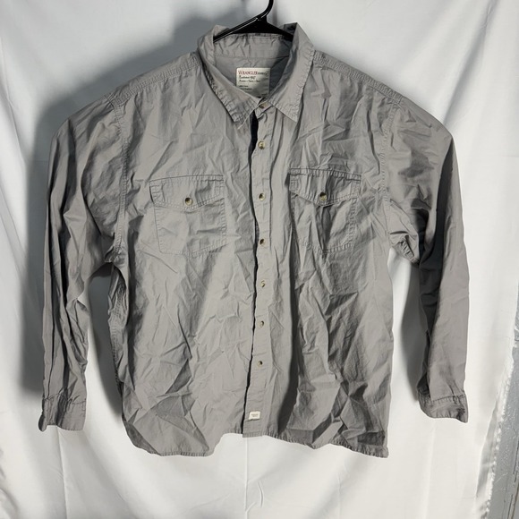 Wrangler Other - Wrangler Jean Co. Button Down Shirt Mens X-Large XL Long Sleeve Gray 100% Cotton